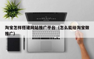 益阳淘宝怎样搭建网站推广平台（怎么能给淘宝做推广）